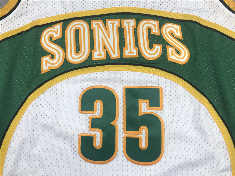 Men's Seattle SuperSonics Kevin Durant 2007-08 White Hardwood Classics Swingman Jersey