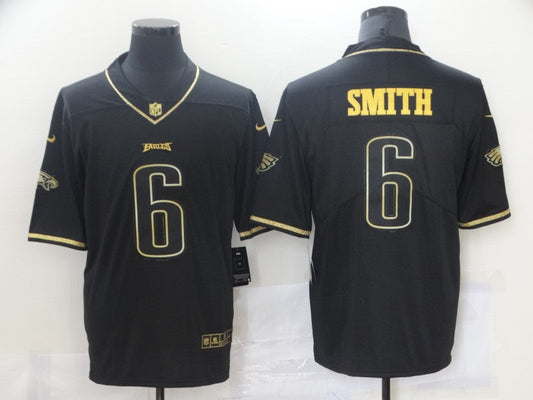 Men's Philadelphia Eagles DeVonta Smith #6 Black Game Player jersey