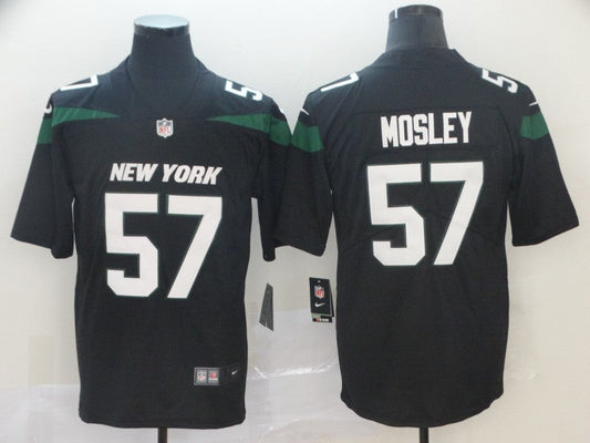 Men's New York Jets C. J. Mosley #57 Black Game jersey
