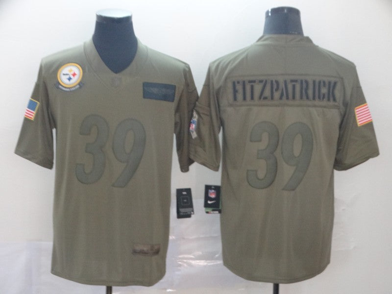 Men's Pittsburgh Steelers Minkah Fitzpatrick #39 Brown Game jersey