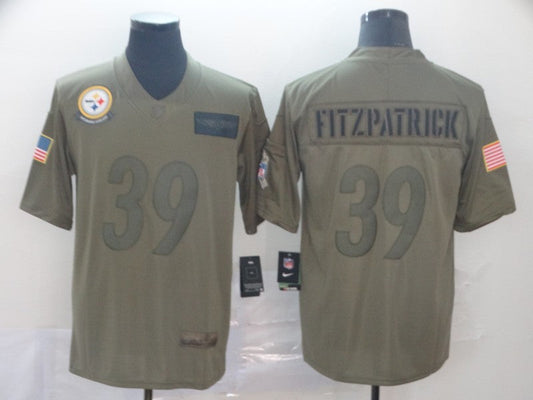 Men's Pittsburgh Steelers Minkah Fitzpatrick #39 Brown Game jersey