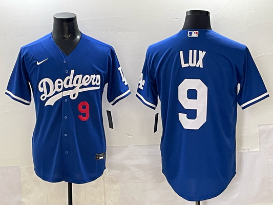 Men's Los Angeles Dodgers Gavin Lux #9 Royal Limited Player Jersey