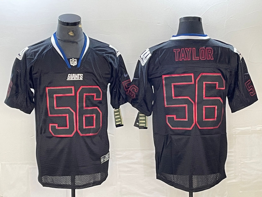 Men's New York Giants Lawrence Taylor #56 Black Player jersey