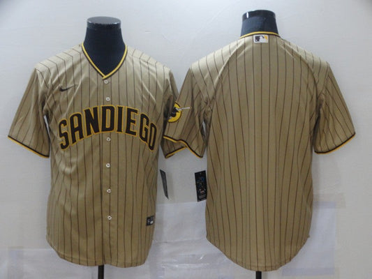 Men's San Diego Padres Tan Alternate Replica Blank jersey
