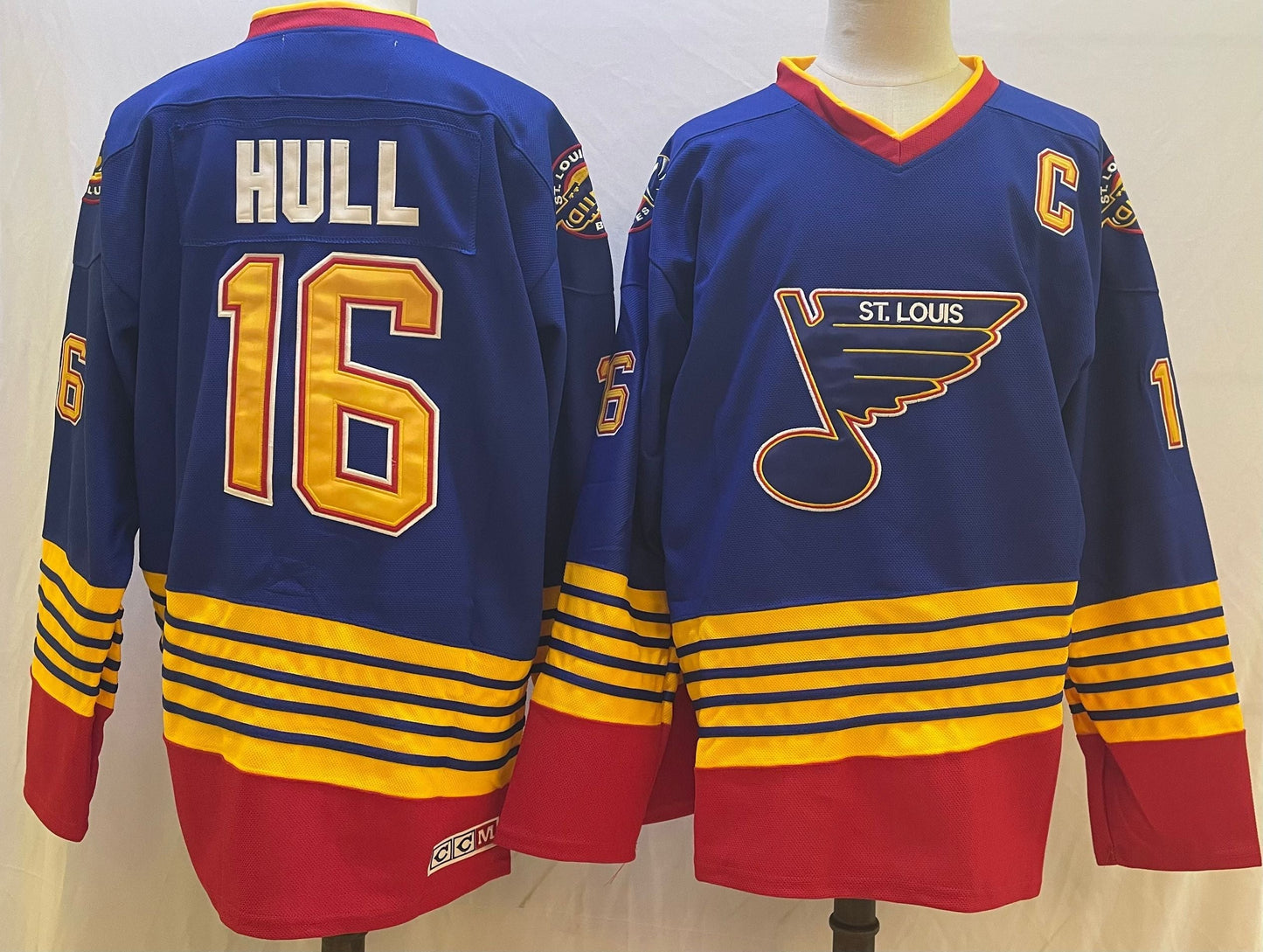 Men's St. Louis Blues Brett Hull #16 Blue Breakaway Player jersey