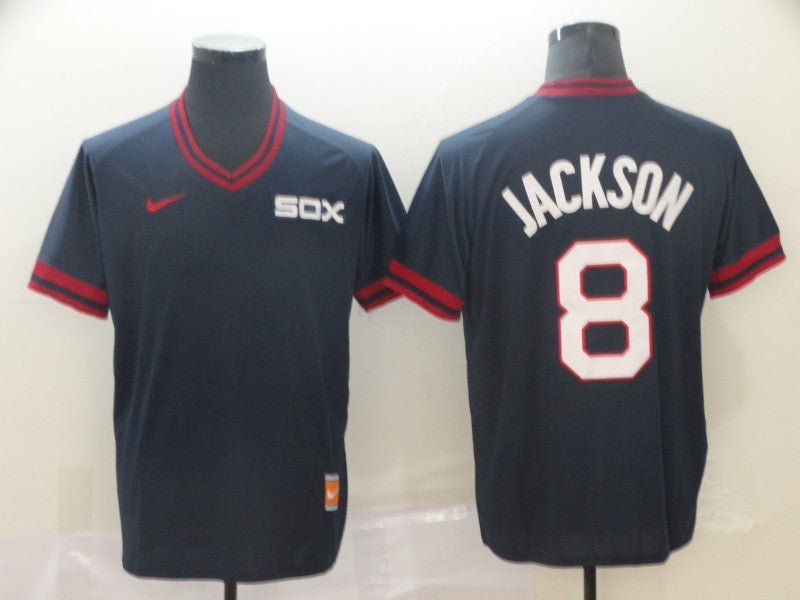 Men's Chicago White Sox Bo Jackson #8 Navy Replica Baseball jersey