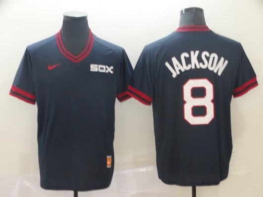 Men's Chicago White Sox Bo Jackson #8 Navy Replica Baseball jersey