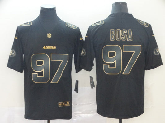 Men's San Francisco 49ers #97 Nick Bosa Black Player Game jersey