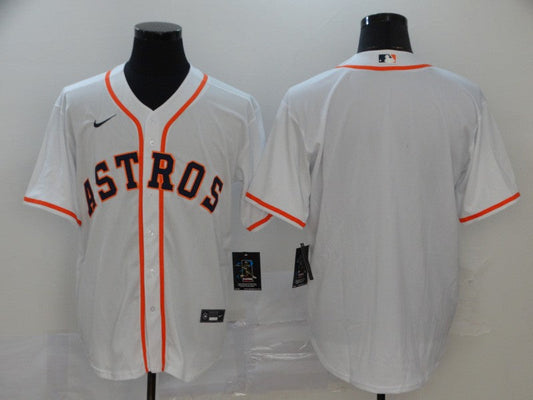 Men's Houston Astros White Home Replica Blank jersey