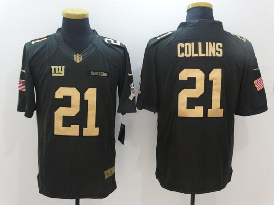 Men's New York Giants Landon Collins #21 Black Game jersey