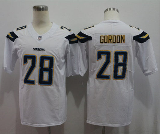 Men's Los Angeles Chargers Melvin Gordon III #28 White Game jersey