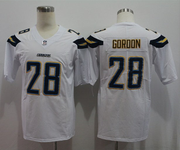 Men's Los Angeles Chargers Melvin Gordon III #28 White Game jersey