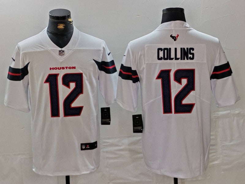 Men's Houston Texans Nico Collins #12 White Game Jersey
