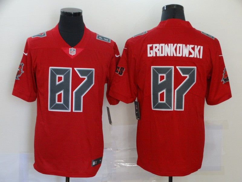 Men's Tampa Bay Buccaneers Rob Gronkowski #87 Red Game Player jersey