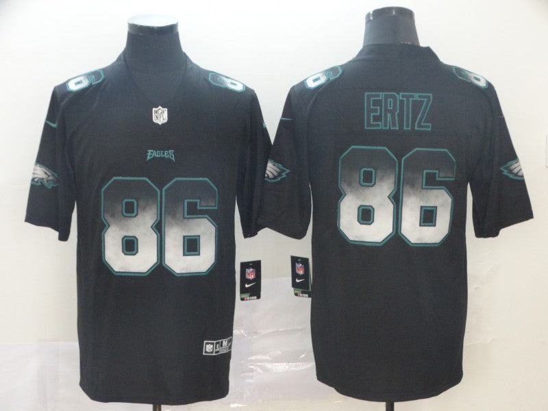 Men's Philadelphia Eagles #86 Zach Ertz Black Game jersey