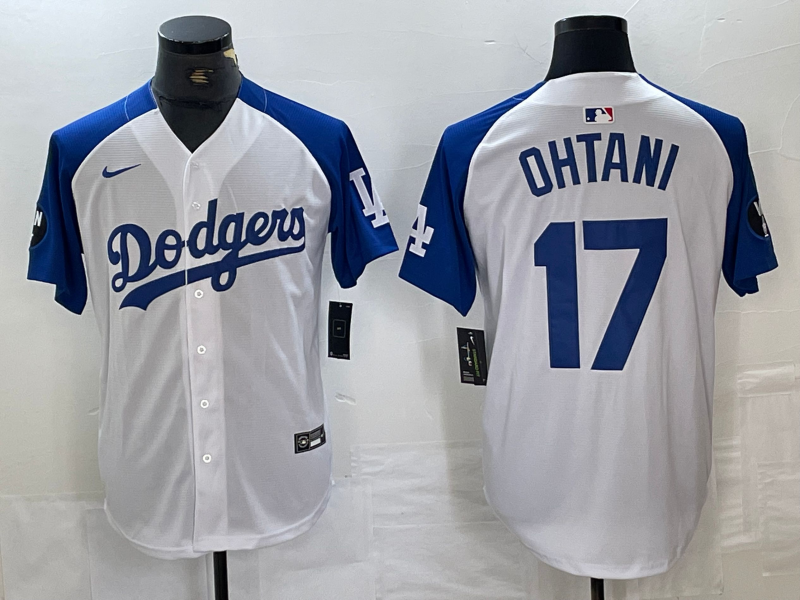 Men's Los Angeles Dodgers Shohei Ohtani White Limited Player jersey