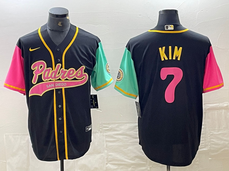 Men's San Diego Padres Ha-Seong Kim #7 White City Connect Player jersey Joint Edition