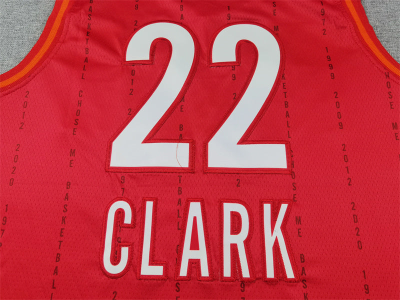 Men's Indiana Fever Caitlin Clark Red 2024 WNBA Draft Rebel Edition Victory Player Jersey