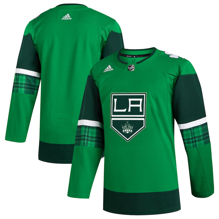 Men's Los Angeles Kings Kelly Green 2023 St. Patrick's Day Primegreen Authentic Blank jersey