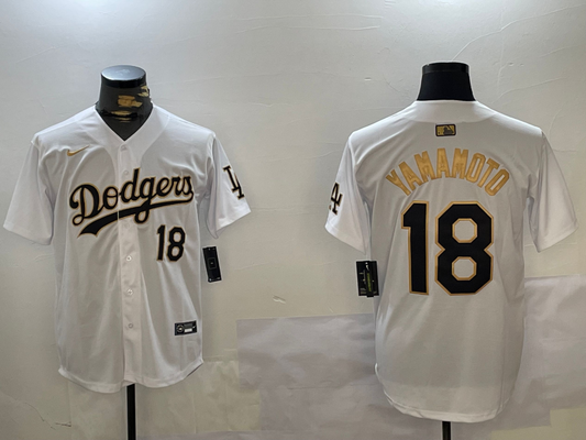Men's Los Angeles Dodgers Yoshinobu Yamamoto White Player Game jersey