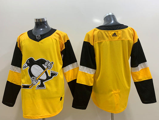 Men's Pittsburgh Penguins Gold Alternate Breakaway Blank jersey