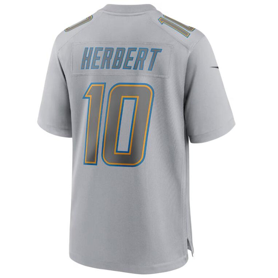 #10 Justin Herbert Player LA.Chargers Gray Game Football Jerseys