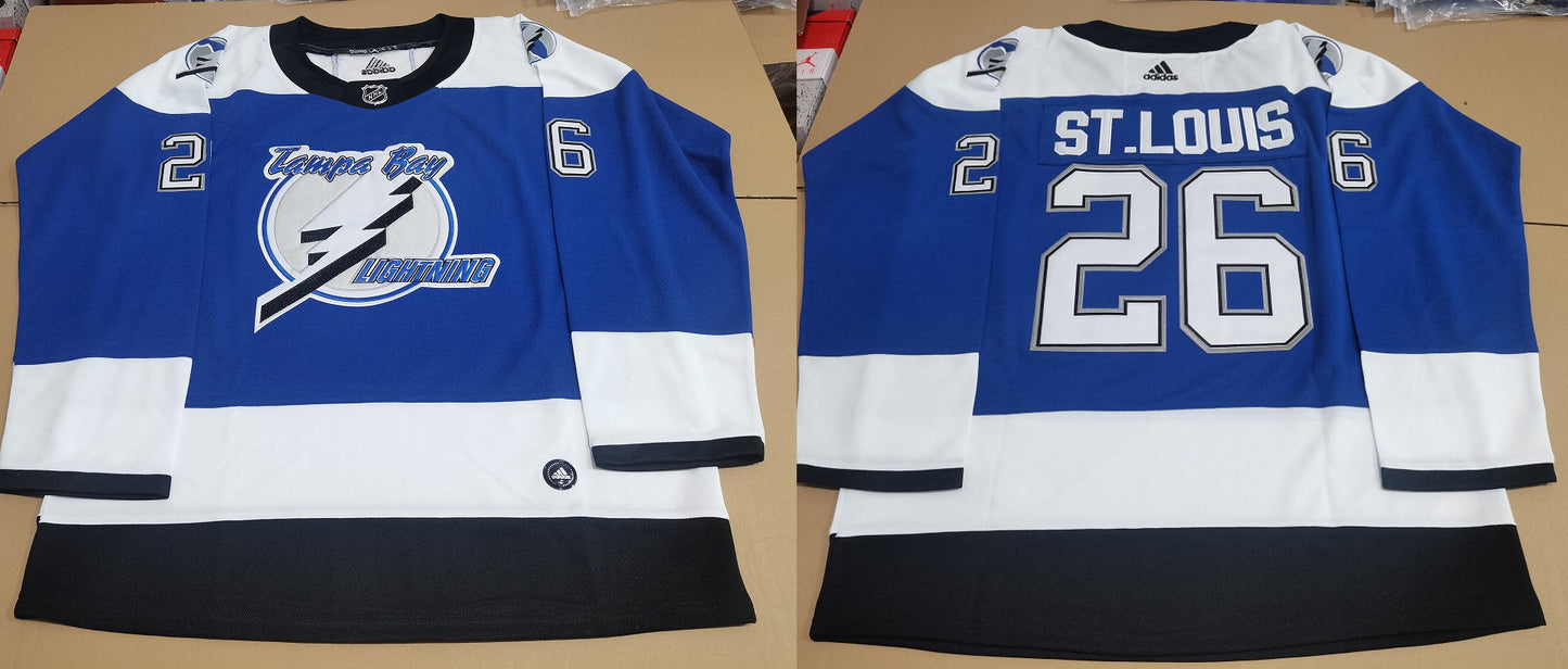 Men's Tampa Bay Lightning Martin St. Louis #26 Blue Game jersey