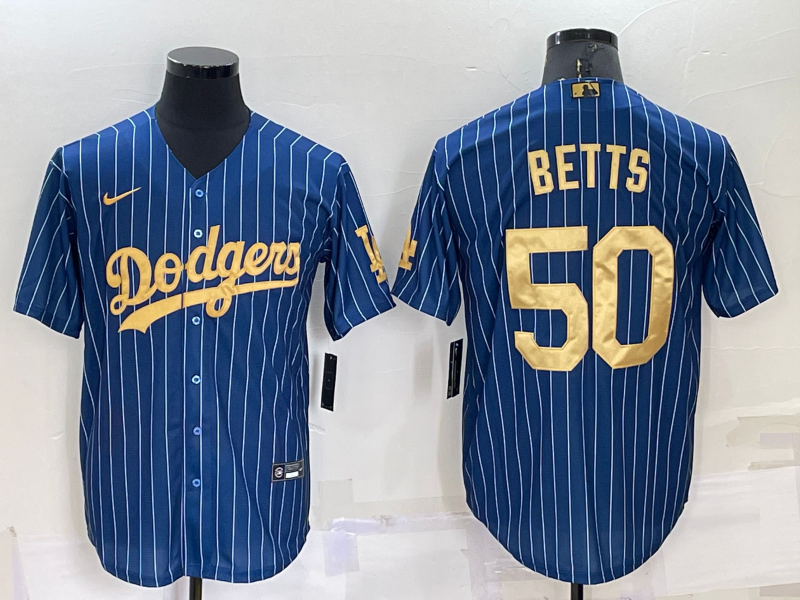 Men's Los Angeles Dodgers Mookie Betts #50 Blue Player jersey