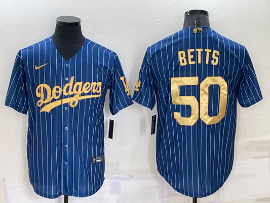 Men's Los Angeles Dodgers Mookie Betts #50 Blue Player jersey
