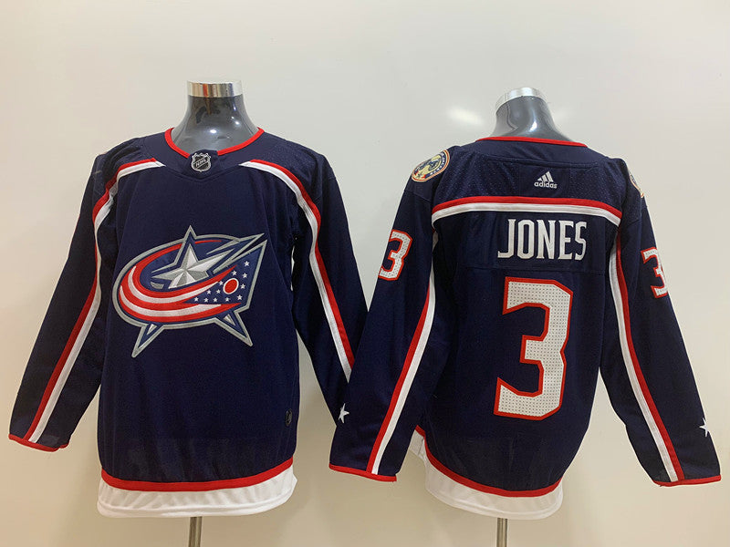 Men's Columbus Blue Jackets Seth Jones #3 Navy Home Breakaway Player jersey