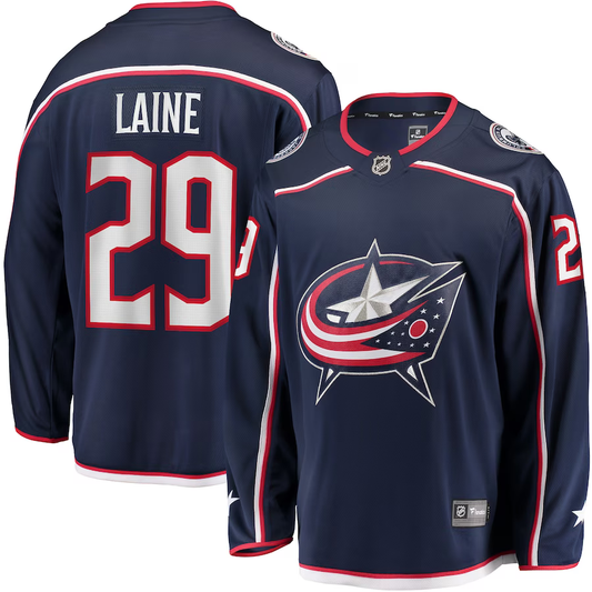 Men's Columbus Blue Jackets Patrik Laine #29 Navy Home Breakaway Player jersey