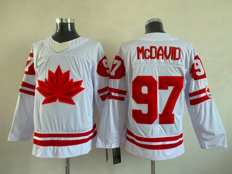 Men's Toronto Maple Leafs Connor McDavid #97 White Player Game jersey