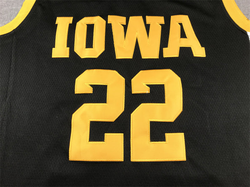 Men's Iowa Hawkeyes Caitlin Clark #22 Black Replica Player Jersey