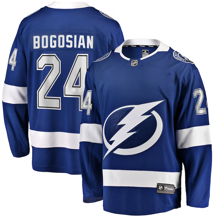 Men's Tampa Bay Lightning Zach Bogosian #24 Blue Player jersey
