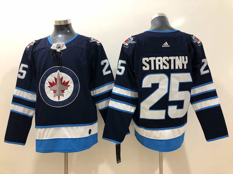 Men's Winnipeg Jets Paul Stastny #25 Navy Player Game jersey
