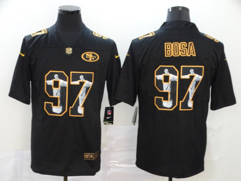 Men's San Francisco 49ers Nick Bosa #97 Black Alternate Game jersey
