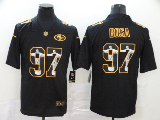 Men's San Francisco 49ers Nick Bosa #97 Black Alternate Game jersey