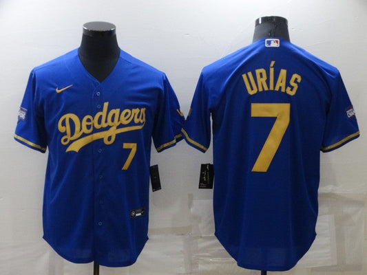 Men's Los Angeles Dodgers Julio Urias #7 Blue Player jersey