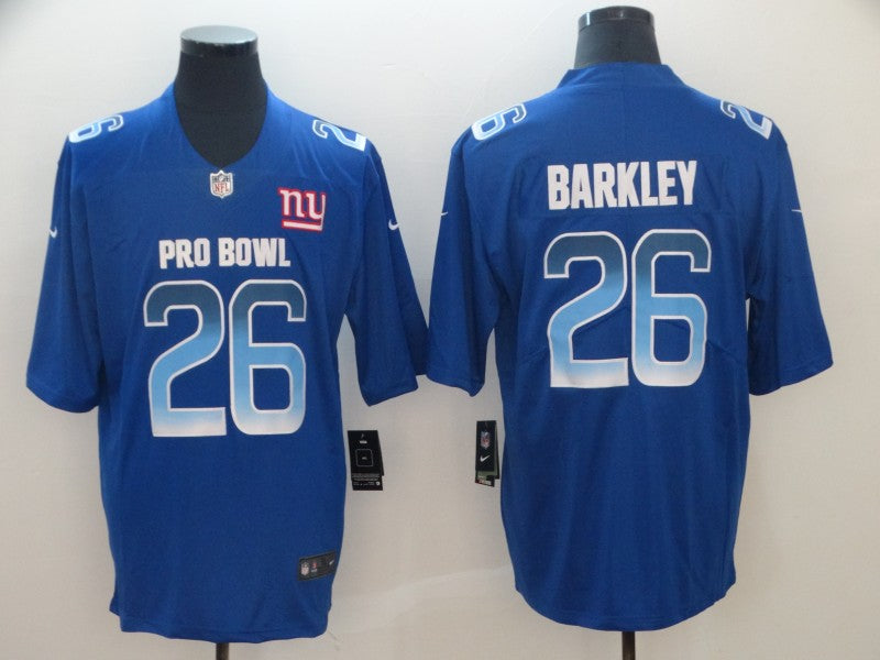 Men's New York Giants Saquon Barkley #26 Blue All Star Game jersey