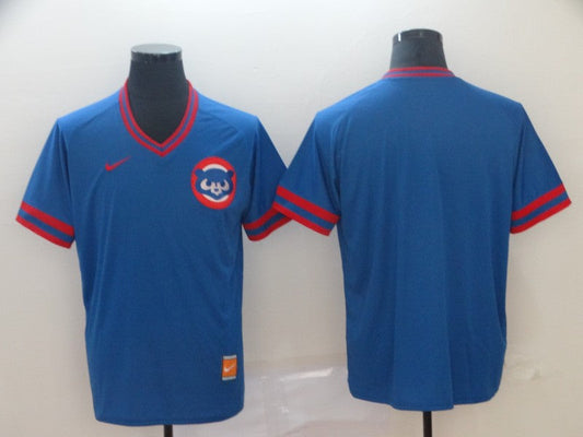 Men's Chicago Cubs Blue Blank Replica Team jersey