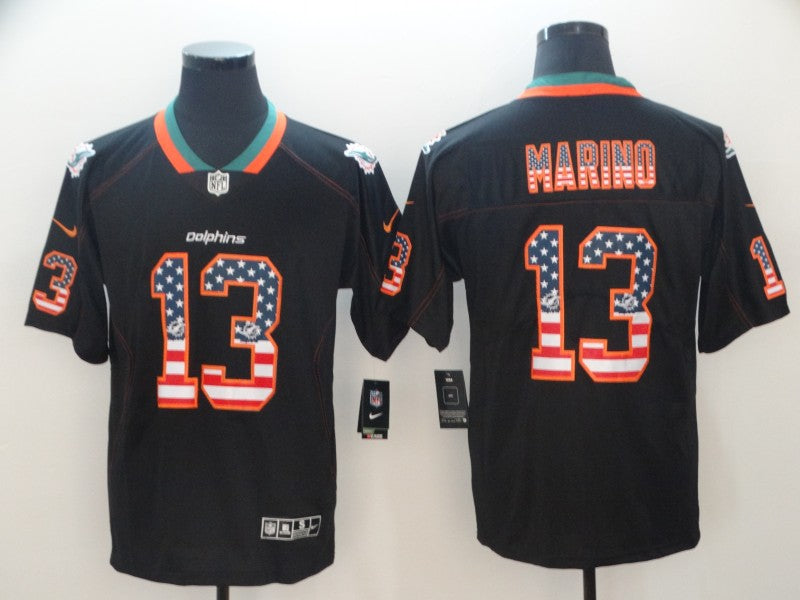 Men's Miami Dolphins Dan Marino #13 Black Game jersey