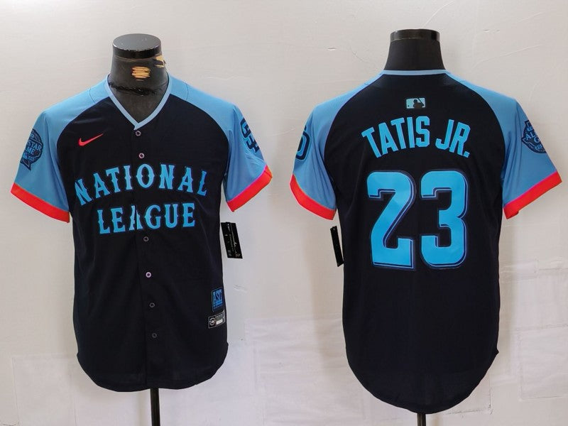 Men's National League Fernando Tatis Jr. #23 Navy 2024 MLB All-Star Game Limited Player jersey