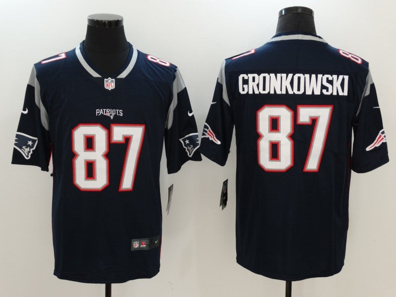 Men's New England Patriots Rob Gronkowski #87 Navy Game jersey