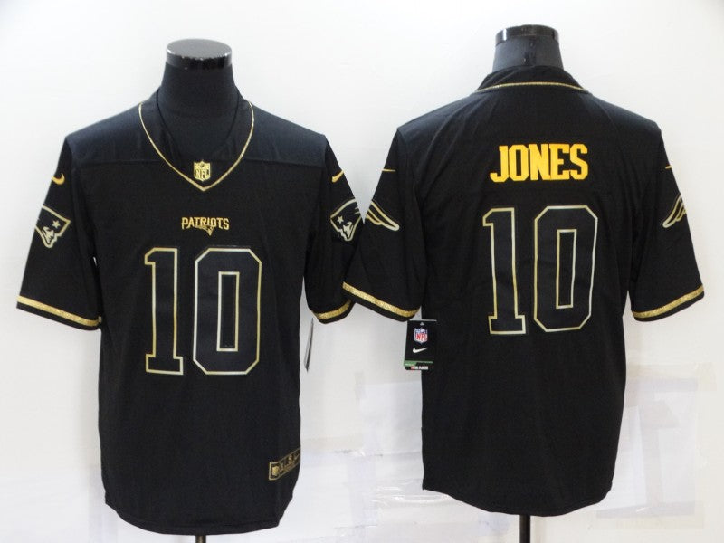 Men's New England Patriots Mac Jones #10 Black Game jersey