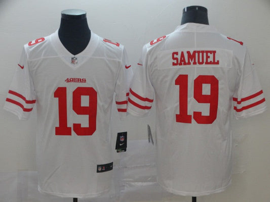 Men's San Francisco 49ers Deebo Samuel #19 White Game jersey
