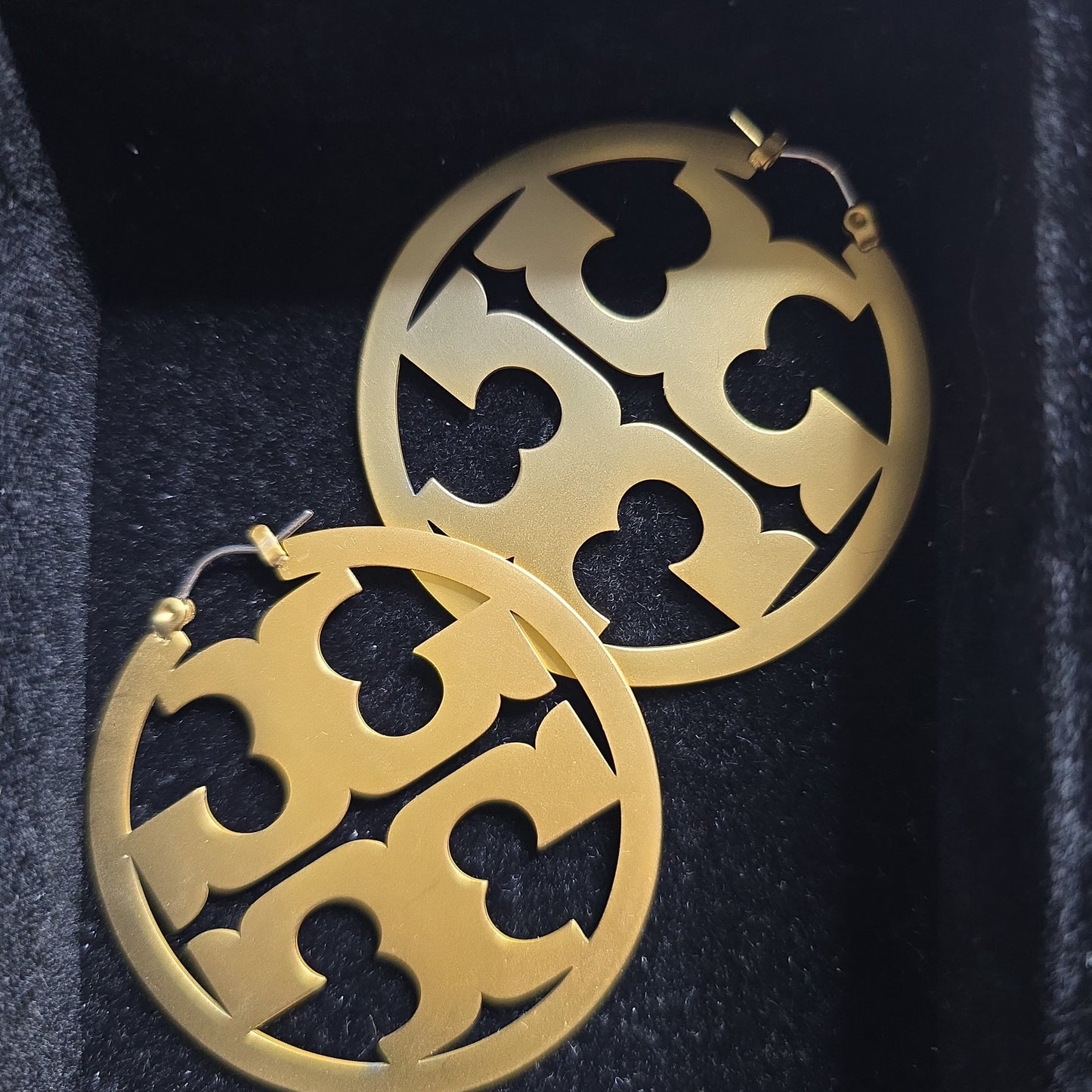 Large Gold TB Hoops-LARGE 5CM