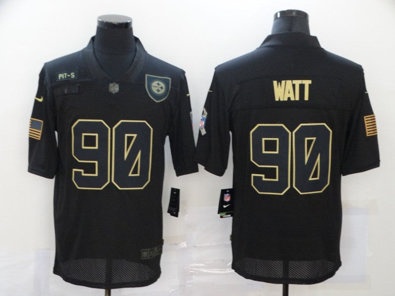 Men's Pittsburgh Steelers T.J. Watt Black Player Game jersey