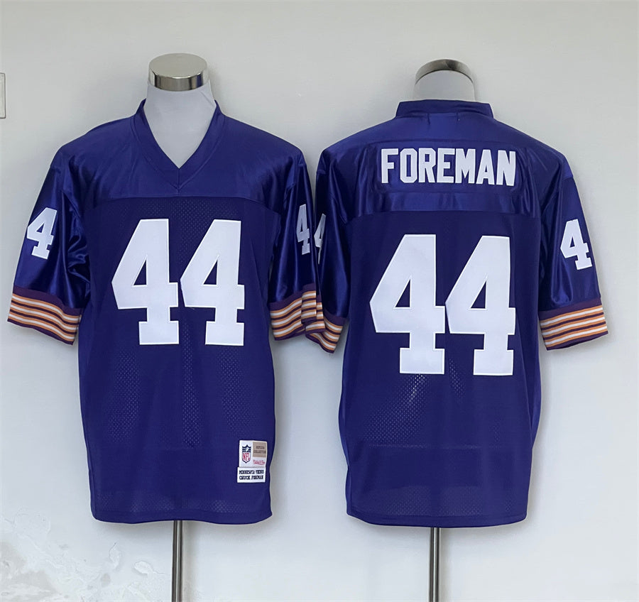 Men's Minnesota Vikings Chuck Foreman Mitchell & Ness Purple Legacy Replica jersey