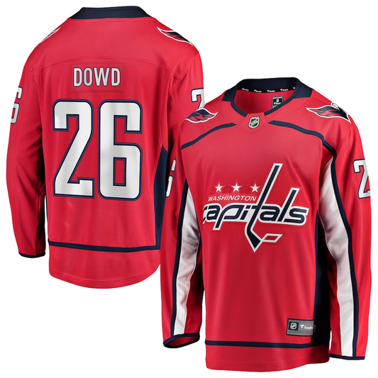 Men's Washington Capitals Nic Dowd #26 Red Home Breakaway Player jersey