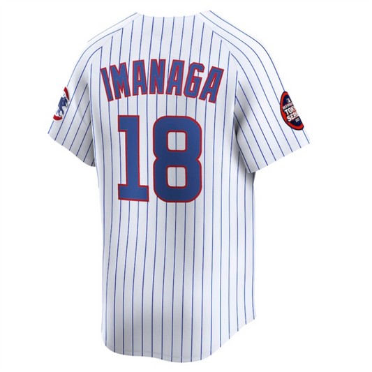 C.Cubs #18 Shota Imanaga Player White Home Limited Baseball Jerseys